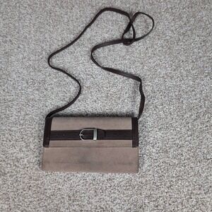 Sisters‎ by Longaberger Brown Tan Wallet Crossbody Wallet Small Purse 2006